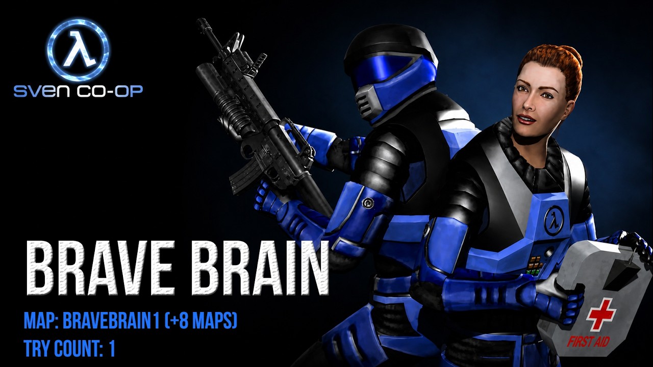 Sven Co-op - Map: Brave Brain (serie) - Try count: 1 (Tentativa 1) - [No commentary]