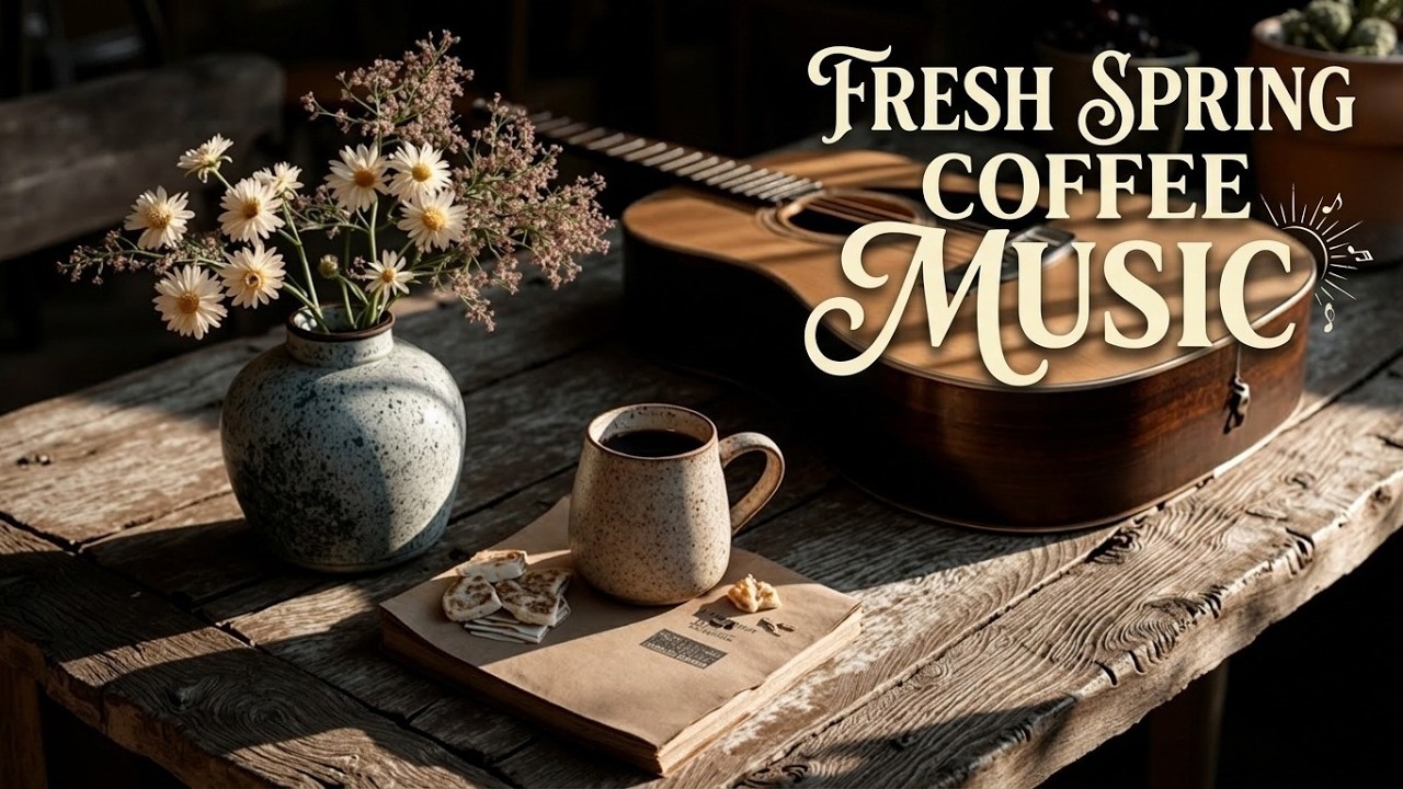 Spring Morning Acoustic Guitar | Fresh Spring Coffee Music & Soft Acoustic Guitar Cafe Vibes