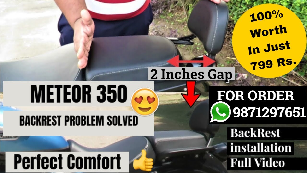 Royal Enfield Meteor 350 Backrest Extension Full video | 🙏🙏🙏 Vlog # 98