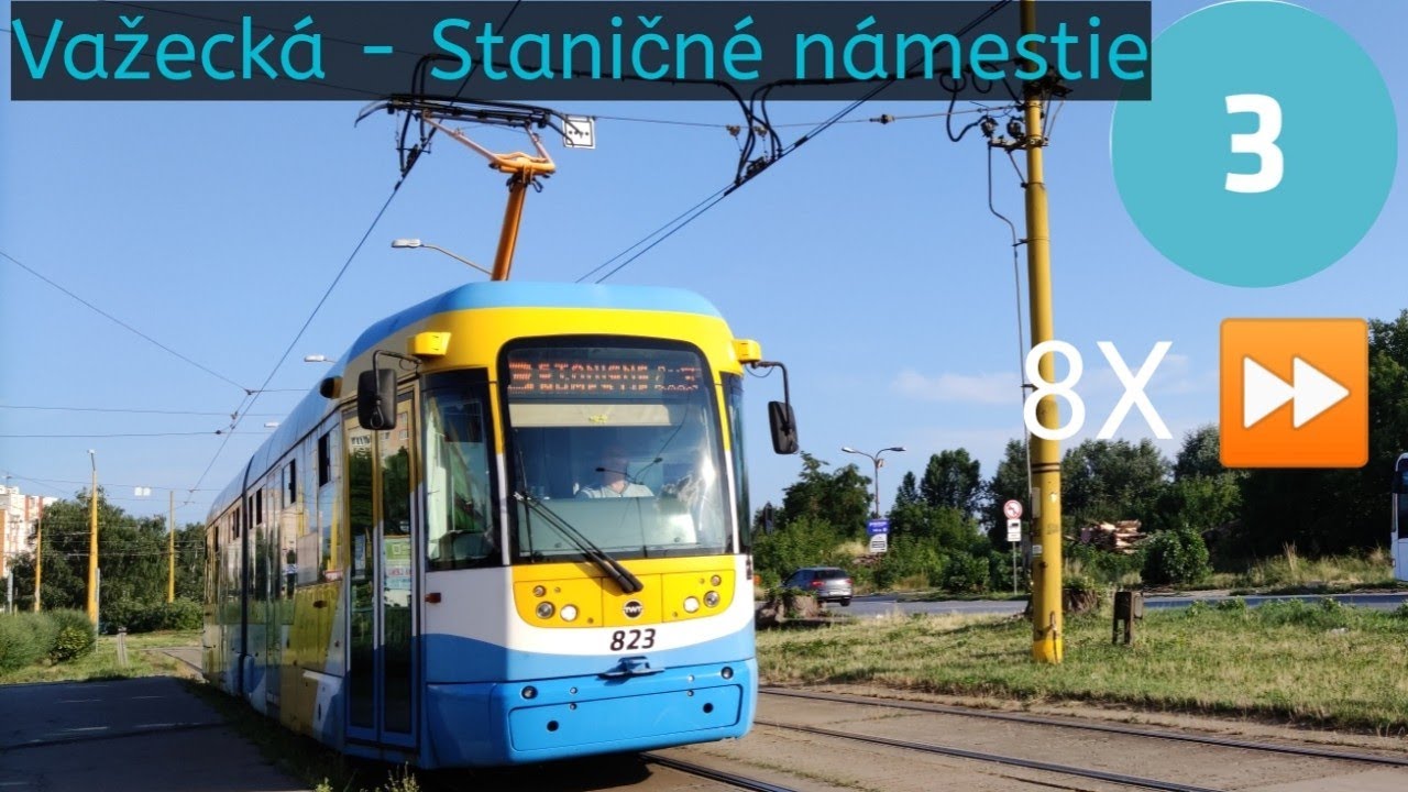 Timelapse 6X ~ Linka 3: Važecká - Staničné námestie • Košice