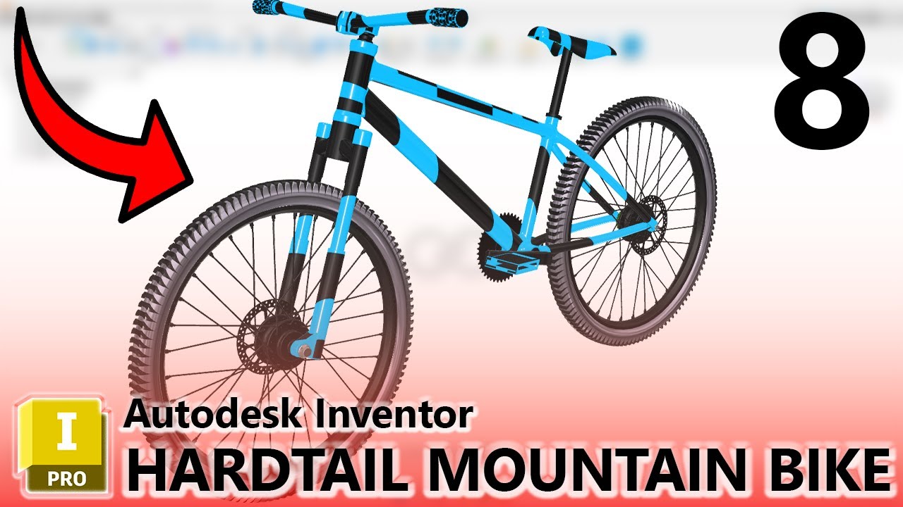 HARDTAIL Mountain Bike Project in Autodesk Inventor - Part 8