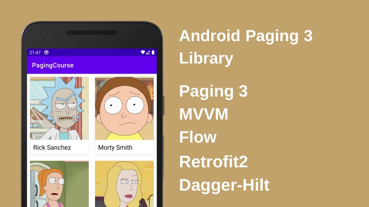 Android Paging Library tutorial with Retrofit using MVVM Architecture