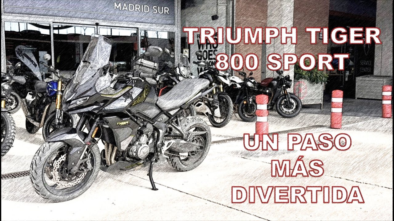 TRIUMPH TIGER 800 SPORT - DIVERSIÓN SPORT TOURING de PESO MEDIO - REVIEW