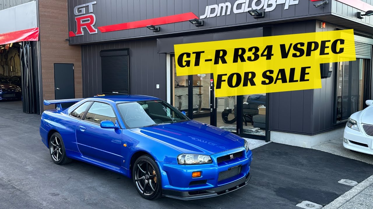 BAYSIDEBLUE SKYLINE GT-R R34 VSPEC FOR SALE!