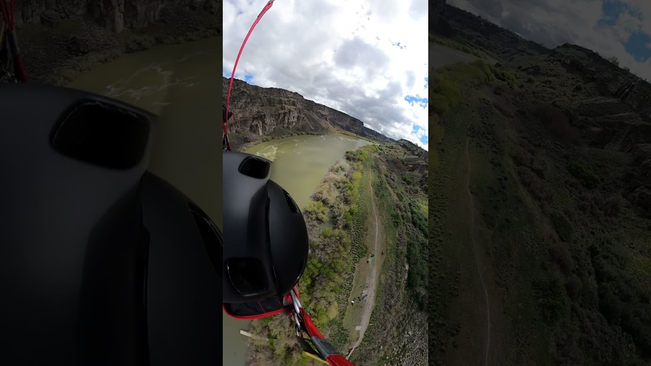 BASE Jump Spring #base #basejumping #twinfalls #twinfallsidaho #Idaho #potato #bridge