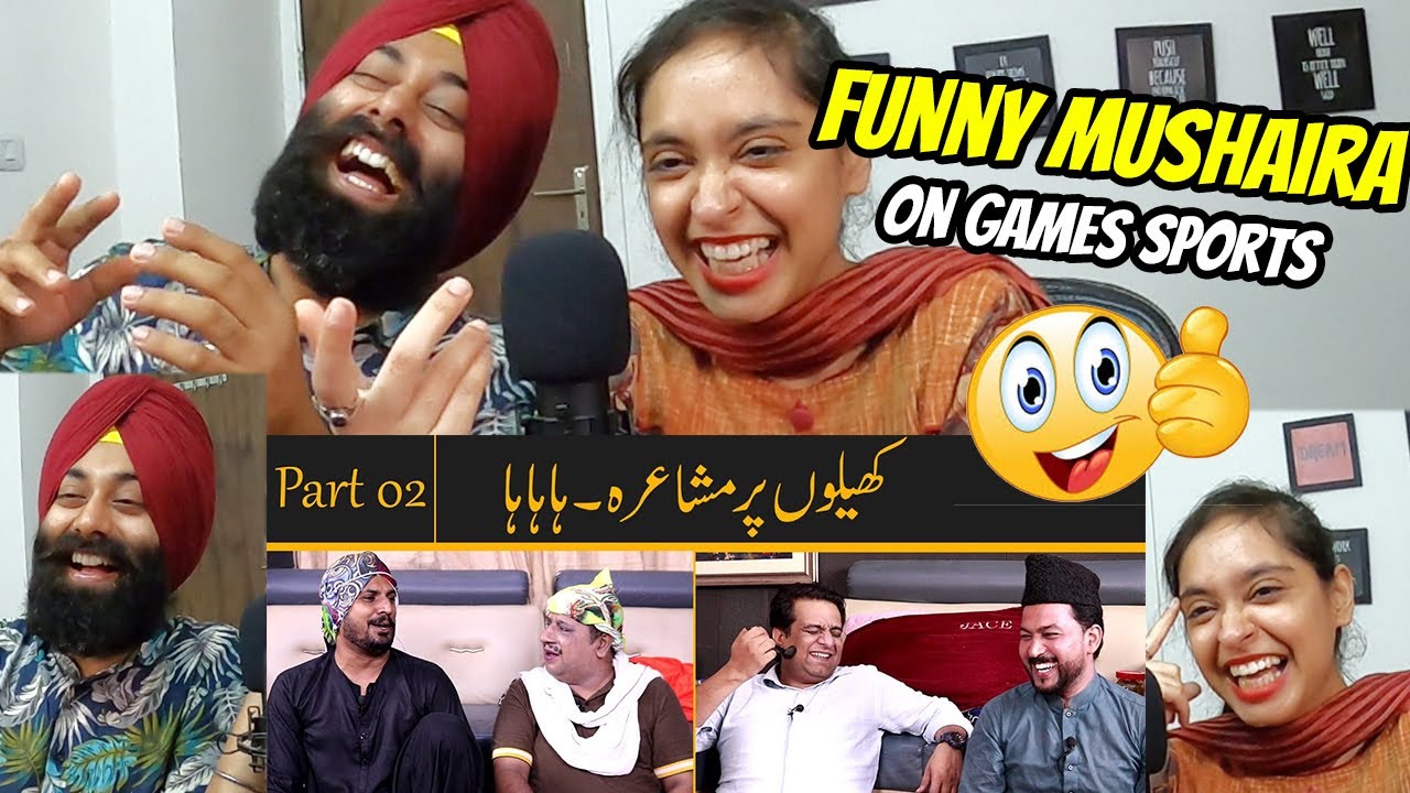 GHAINT REACTION on Funnniest Mushaira Part 2 | Funny Poetry on Games Sports | Sajjad Jani Official