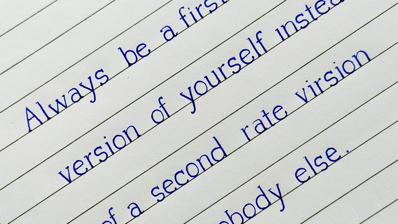 Inspirational quotes | super clean typewriter handwriting | english writing | handwriting
