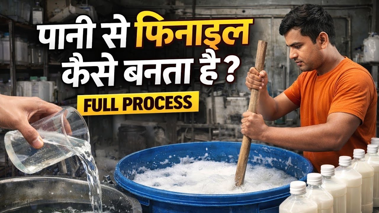 Pani Se phenyl kaise banta hai full prosess #vews #chemicals #phenyl #long #ternding #business 
