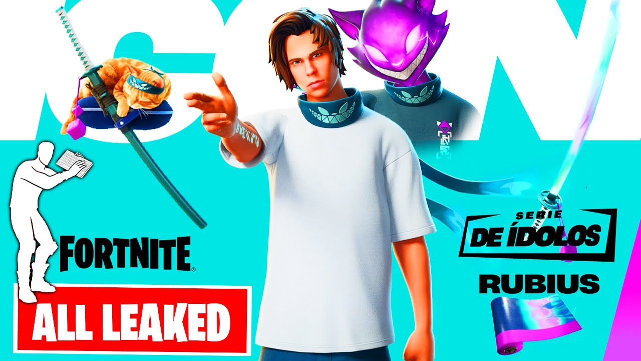 New ICON SERIES Rubius in Fortnite: 1'st Look at Skin, Emote and All Cosmetics