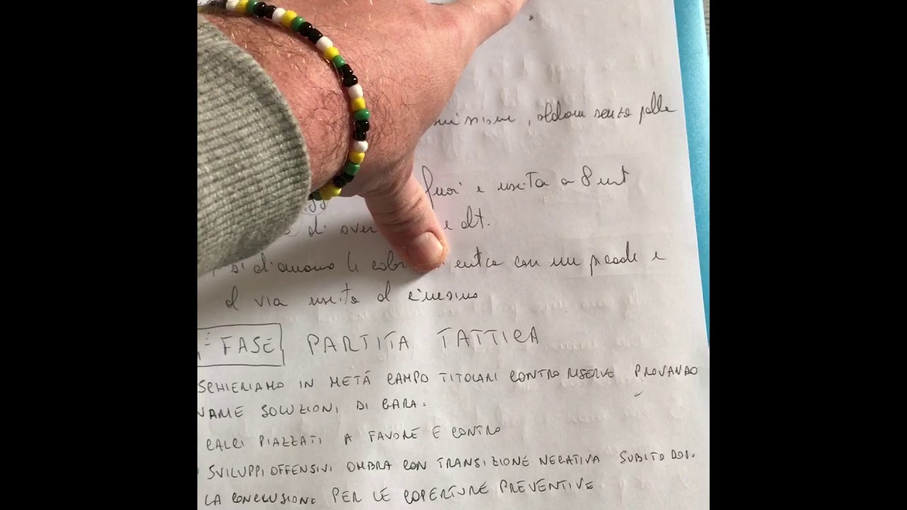 Febbraio - Week 2 - allenamento 4 - rifinitura pre-gara