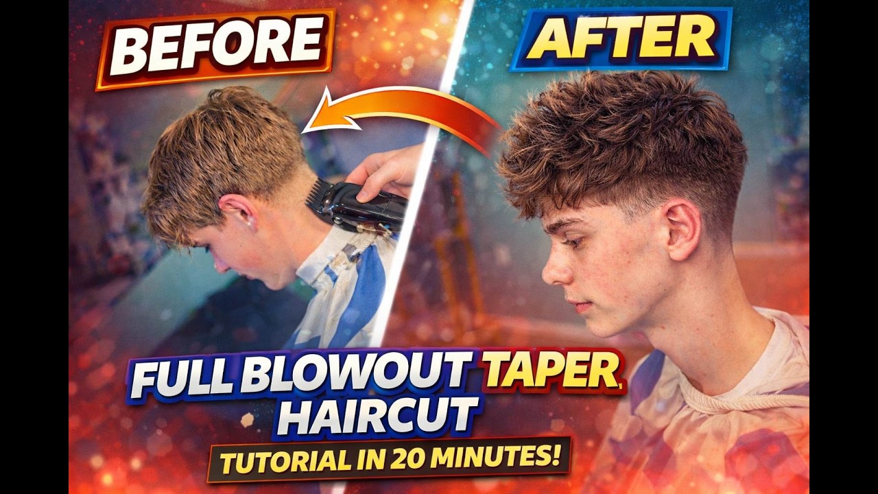 THE BEST BLOWOUT TAPER IN 20 MINS! (TUTORIAL)