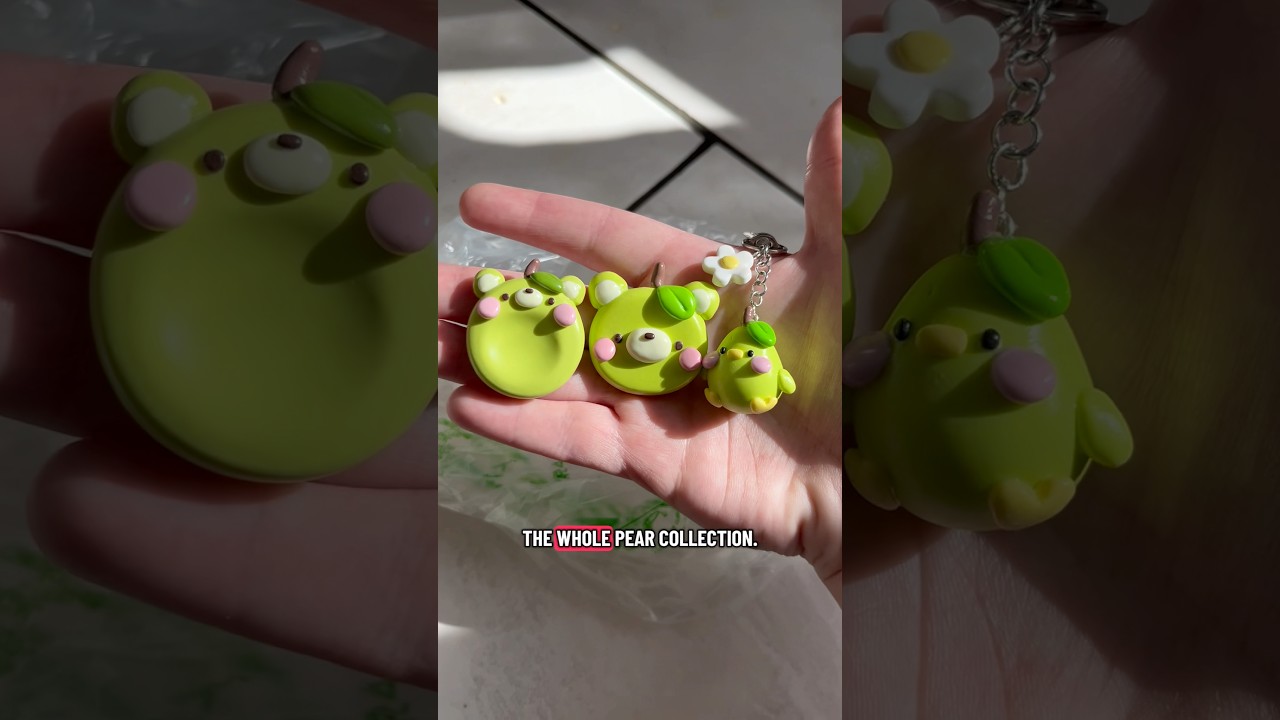 creating my first polymer clay collection - day 5 🍐 