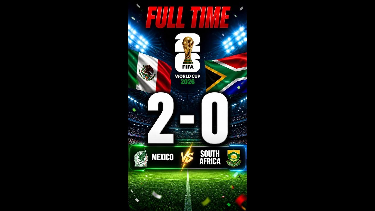 [LIVE SCORE] Mexico 2-0 South Africa | FIFA World Cup 2026