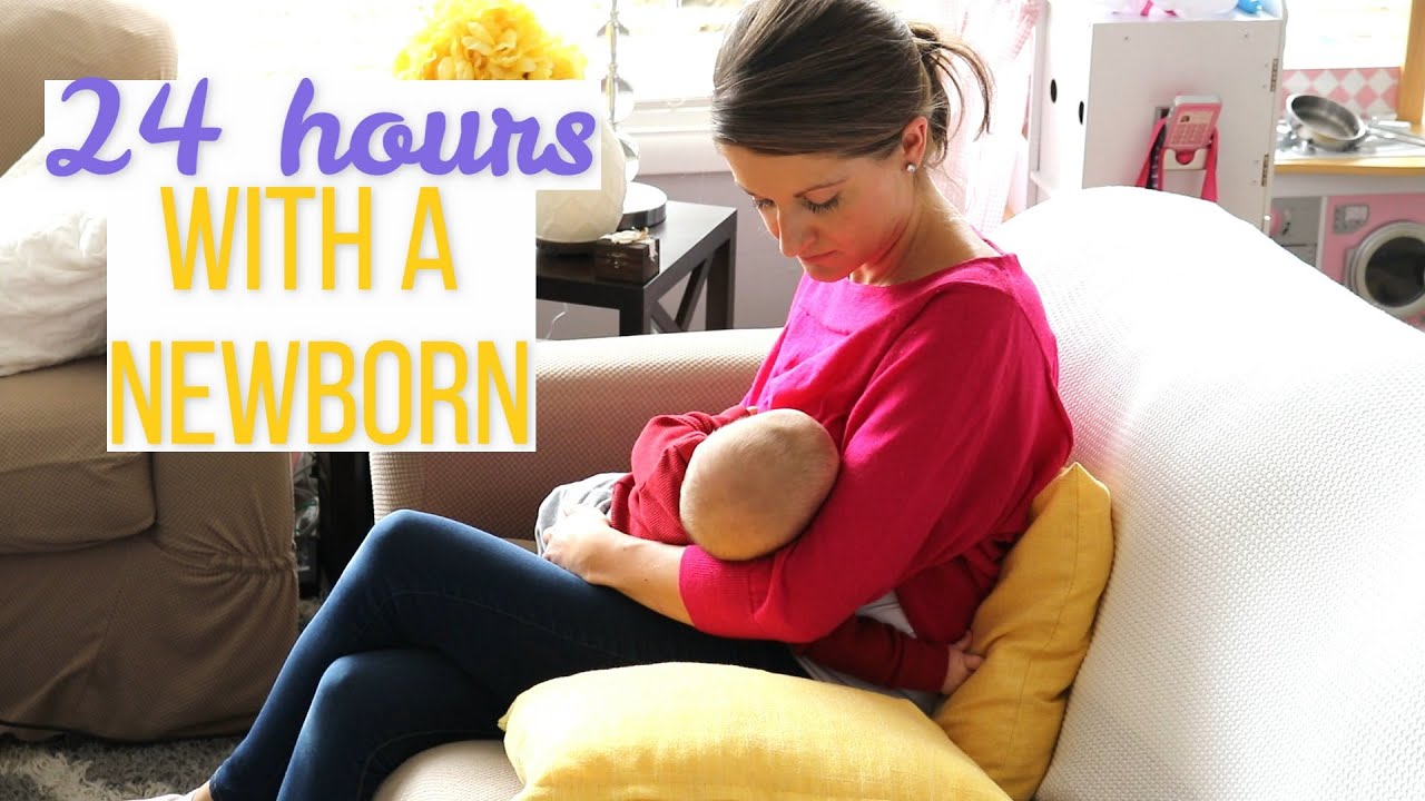 24 HOURS WITH A 2 MONTH OLD BABY | 24 HOURS WITH A NEWBORN