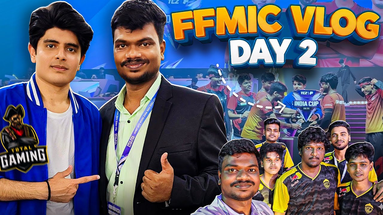 FFMIC VLOG! 🔥 Total Gaming Champions 🏆 Meeting GodLike Players and  All Youtubers!🤩