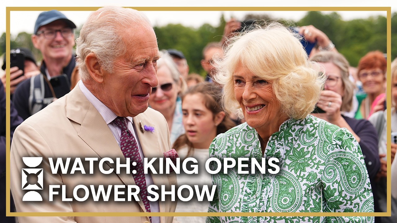 WATCH: King Charles and Queen Camilla Open First RHS Sandringham Flower Show