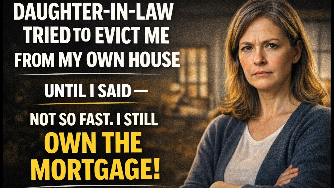 My Daughter-in-Law Tried to Evict Me From My Own House — She Didn’t Know I Still Owned the Mortgage