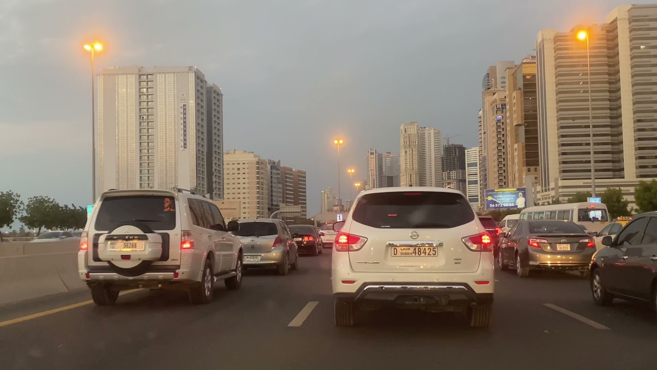 Driving Tour Dubai To Sharjah || How Salik Toll Plaza Works|| must see