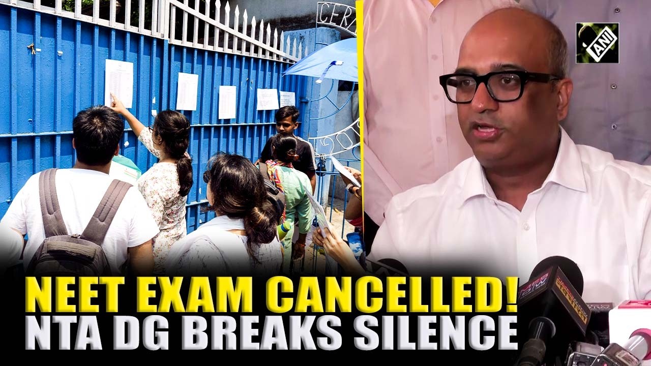 NTA DG Abhishek Singh confirms CBI probe and full fee refund for NEET-UG 2026
