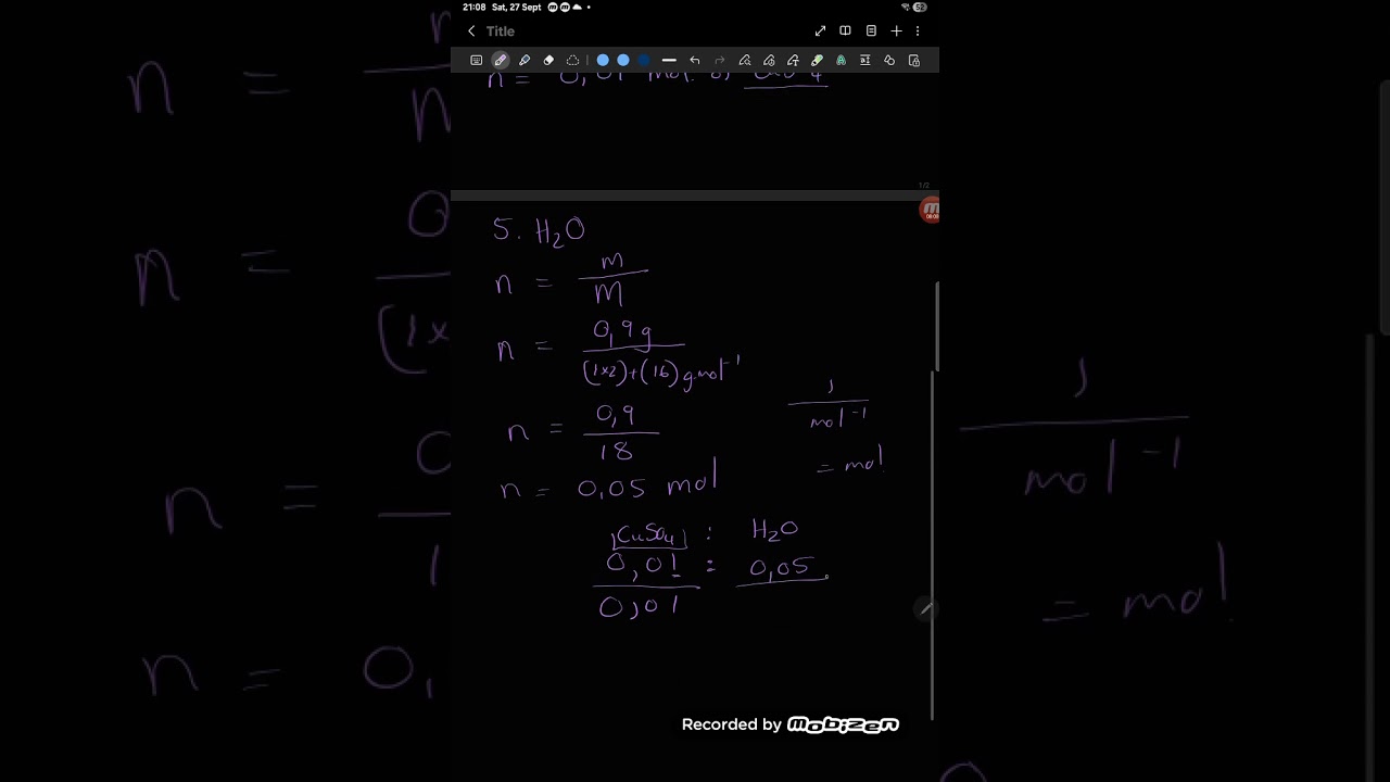 Water of Crystallisation, Percentage Composition, Empirical Formula (+examples) Gr10&11