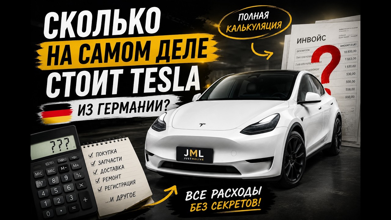 Во сколько реально обошлась Tesla из Германии? Полная калькуляция расходов без секретов:)