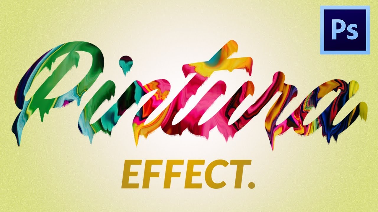 Photoshop Tutorial: How to Make a Paint Effect Text in Photoshop? | (Tagalog)