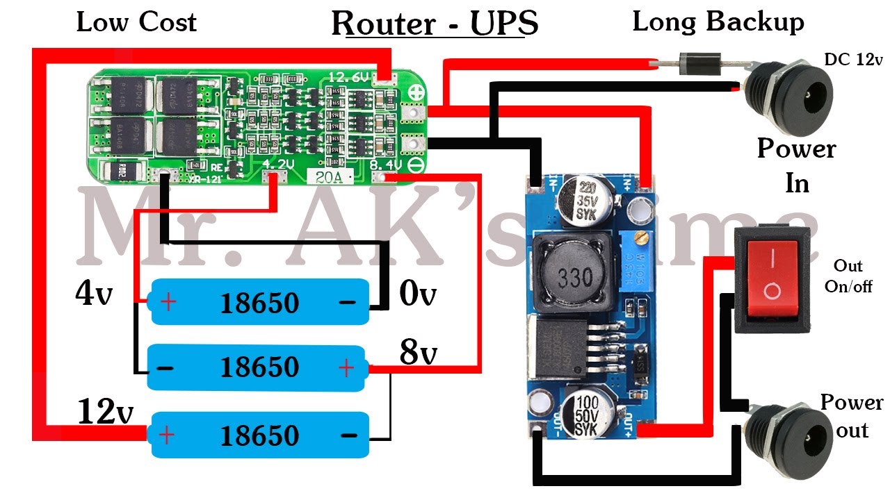 Auto Switching to Battery Module l UPS for Router l Up-to 9 Hrs Backup l Modem UPS