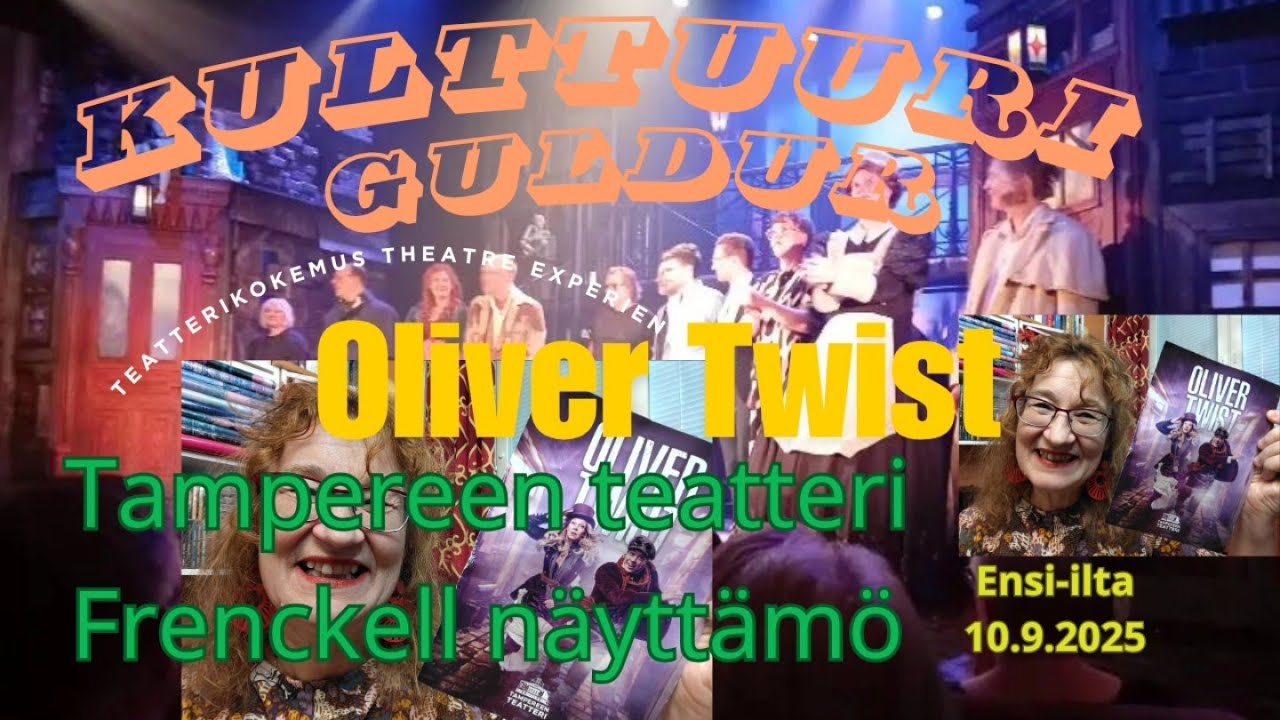 Oliver Twist Tampereen teatterin Frenckell-näyttämö ensi-ilta 10.9. Kulttuuri Guldur teatterikokemus