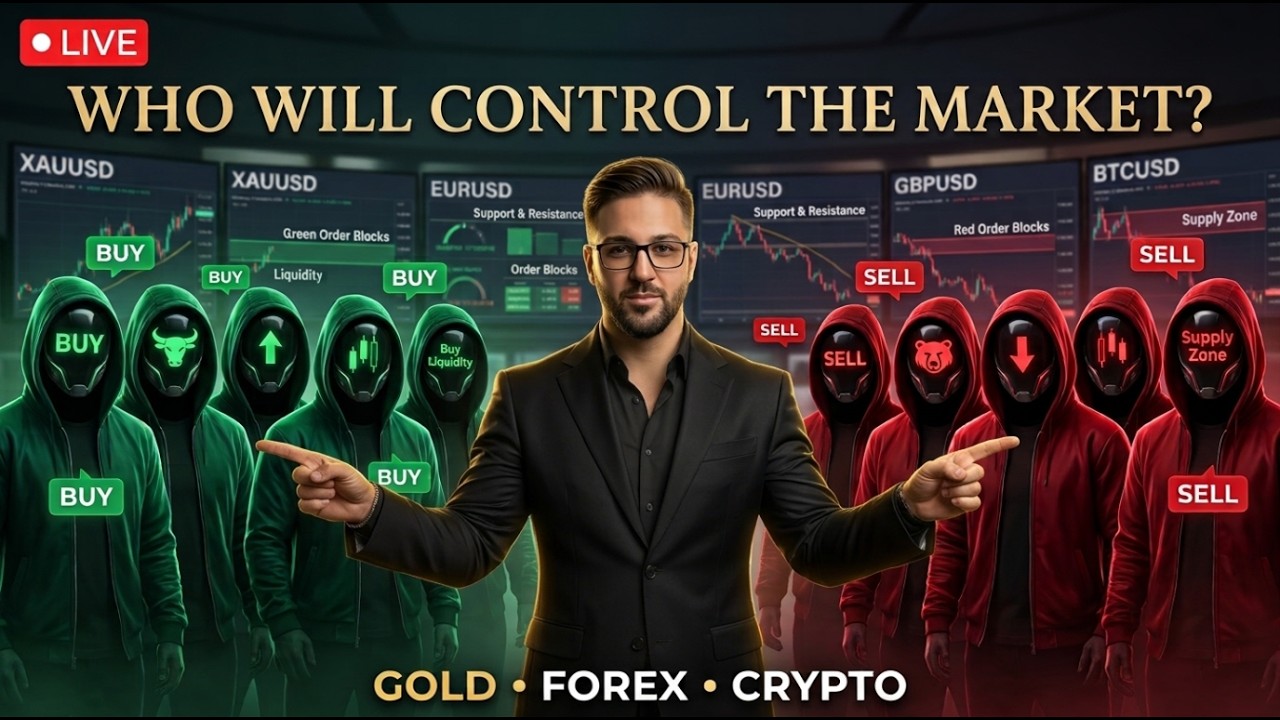 Live Gold, Forex & Crypto Session # 466 I Valid Retracements & Advanced POI Strategy | SHR FX