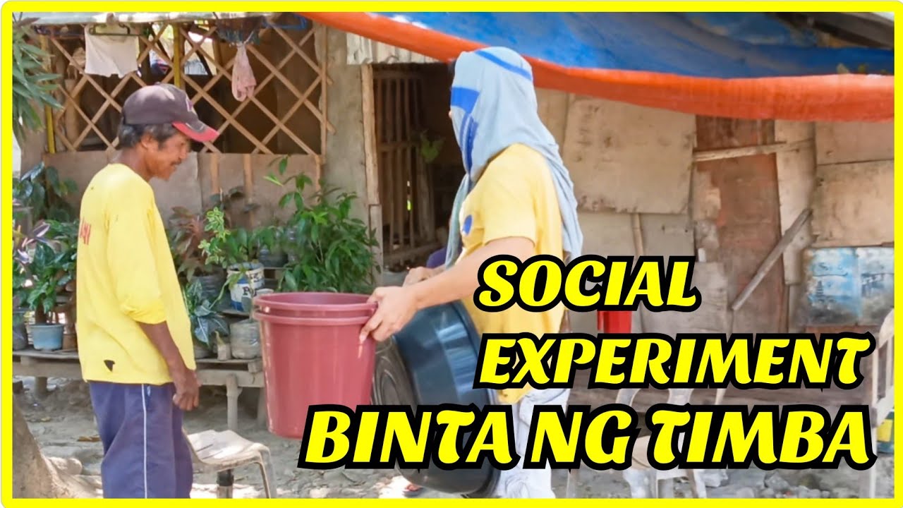 PUBLIC SOCIAL EXPERIMENT SINUBUKAN KO MAGTINDA NG BATYA TABO AT TIMBA