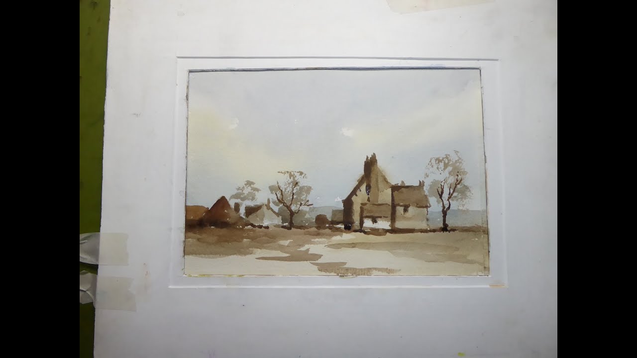 Watercoloring lesson for Wednesday