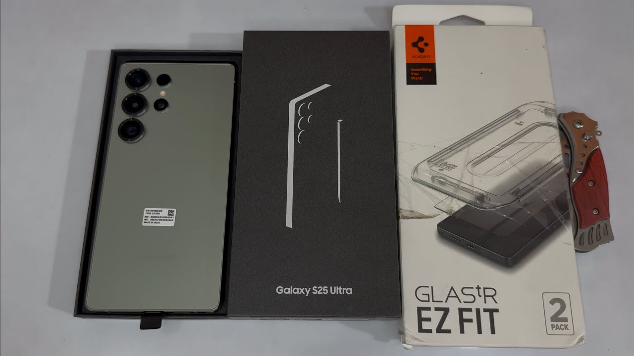 Samsung Galaxy S25 Ultra Spigen Screen gaurd Installation and Review