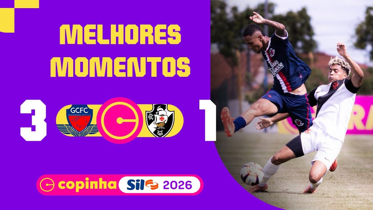 GUANABARA CITY 3 X 1 VASCO | MELHORES MOMENTOS | 2&ordf; RODADA | COPINHA SIL 2026