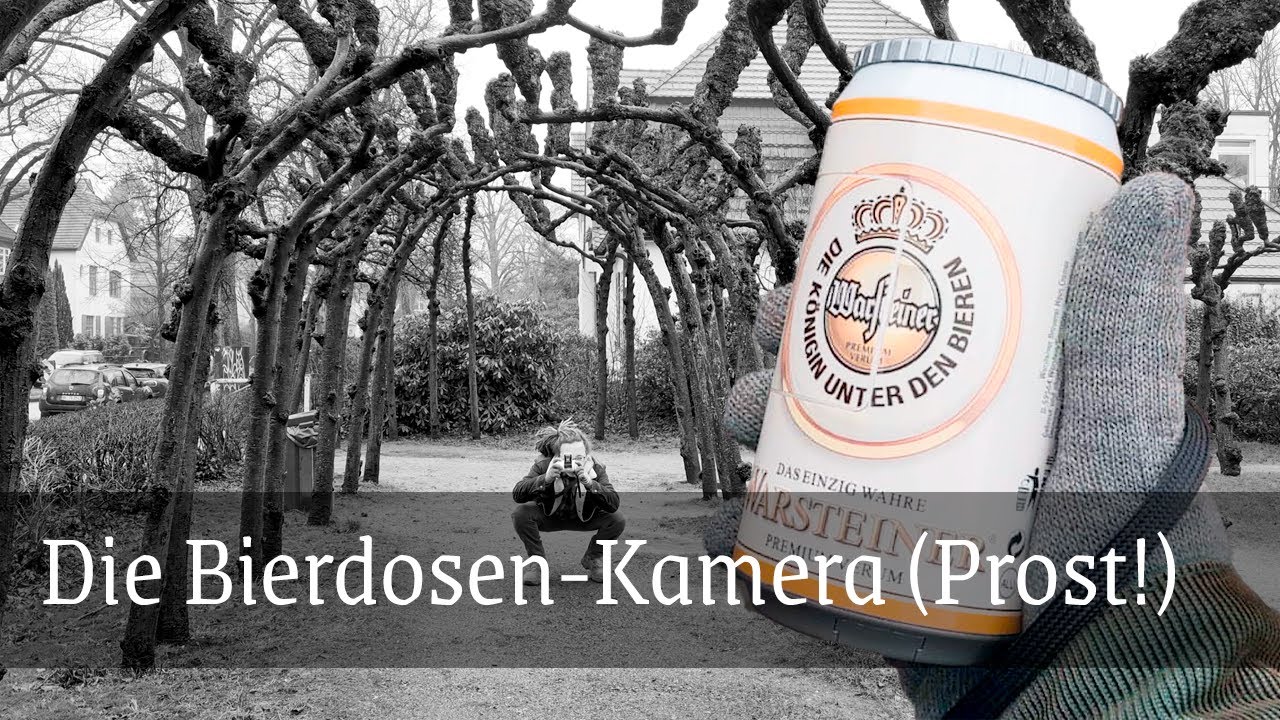 Die Warsteiner-Kamera. Eine Bierdose zum Fotografieren
