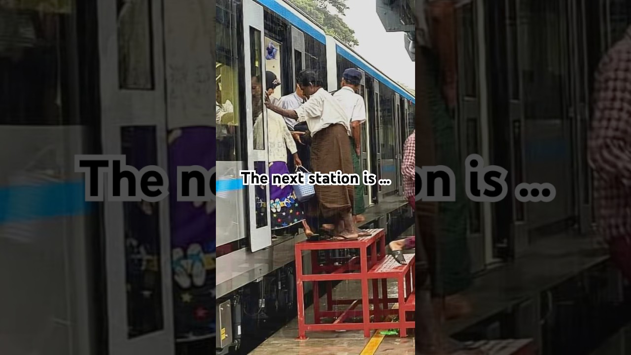 New railway make people laugh in Myanmar. Check the last photo to see it