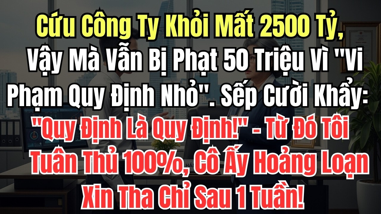 Cứu Công Ty Khỏi Mất 2500 Tỷ, Vậy Mà Vẫn Bị Phạt 50 Triệu Vì 