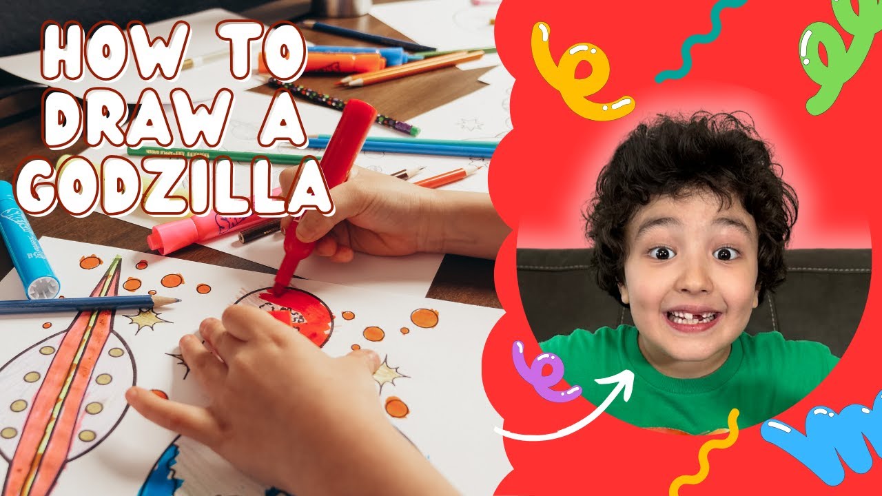 Emin's Gozdilla drawing | Fun activities for kids | Follow along