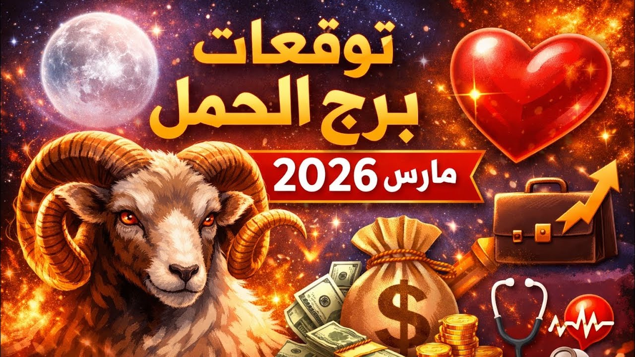 🔥 برج الحمل مارس 2026 | مفاجآت نارية في المال والحب والعمل