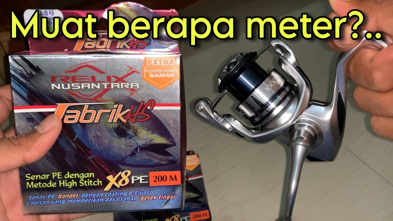 Reel 1000 muat berapa meter ? Benang pe untuk casting, reel ultralight | Spooling & Fishing.