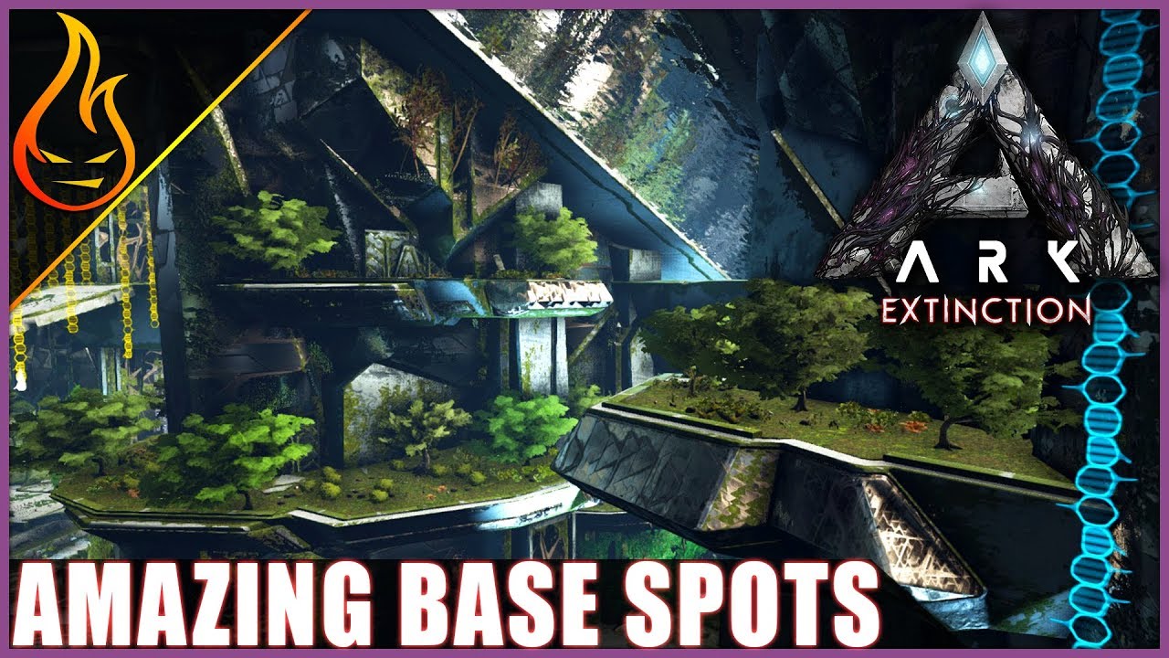 ARK Survival Evolved Extinction DLC Amazing Base Locations City Edition