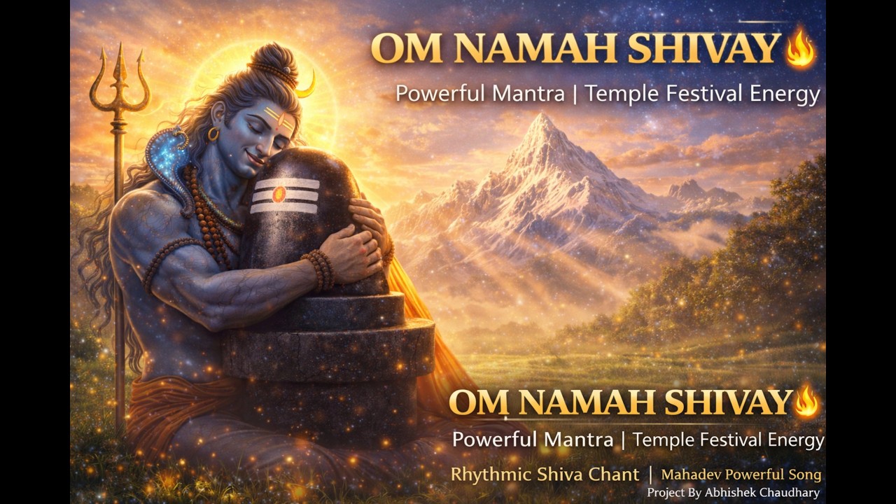 Om Namah Shivay 🔱 Energetic Rhythmic Temple Festival Power Mantra | Non Stop Shiva Chant |