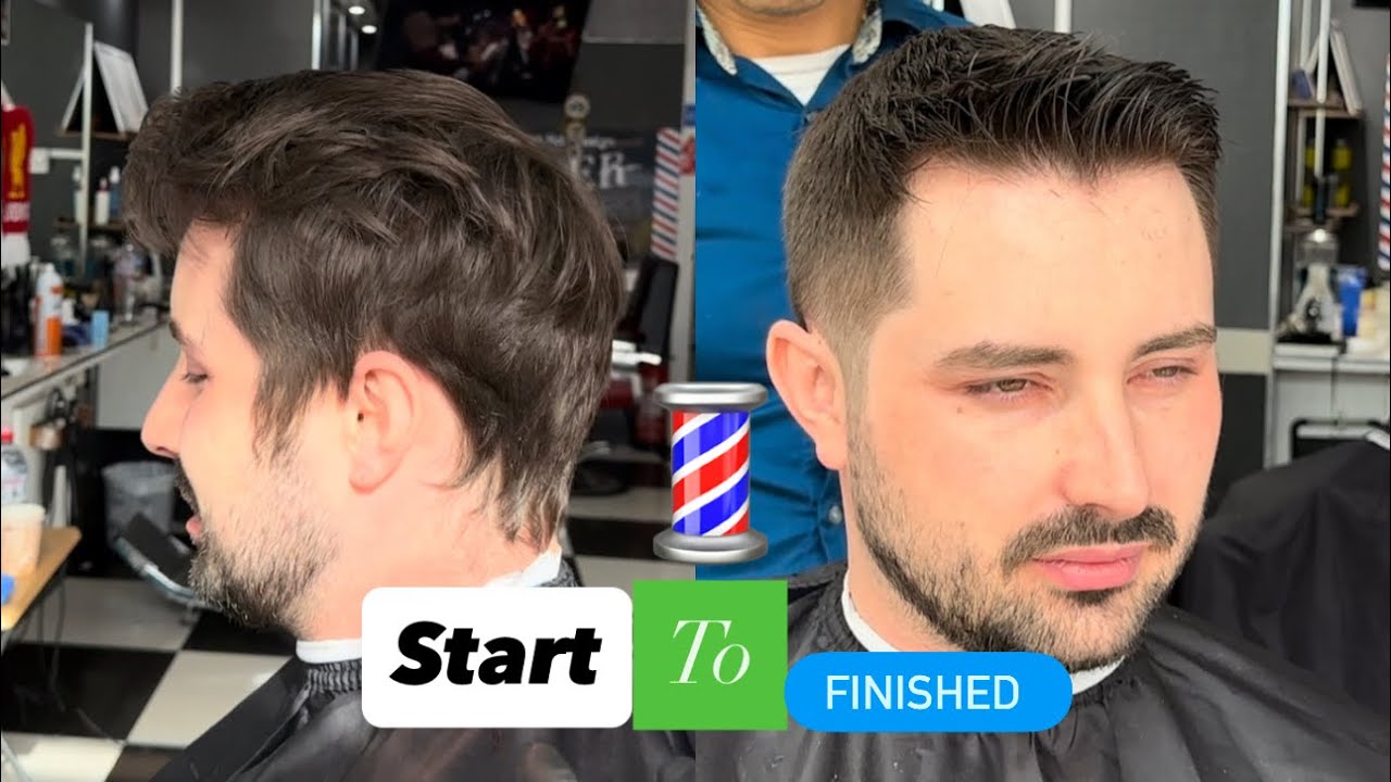 Scissors trim haircut 