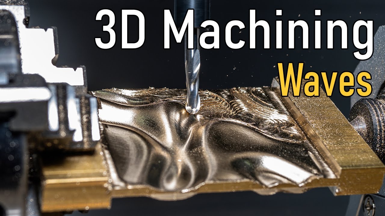 3D Machining Waves from Solid Metal