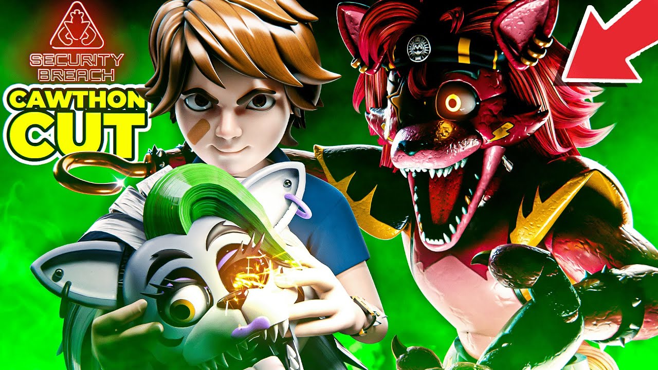 FNAF Security Breach: Cawthon Cut! GLAMROCK FOXY is BACK! (New Roxy End)