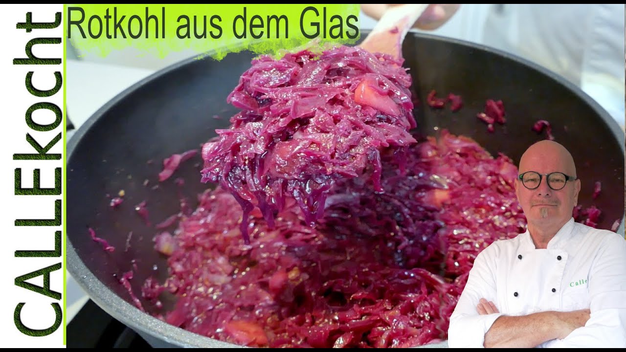 Rotkohl aus dem Glas verfeinern. Apfelrotkohl - schnell und lecker