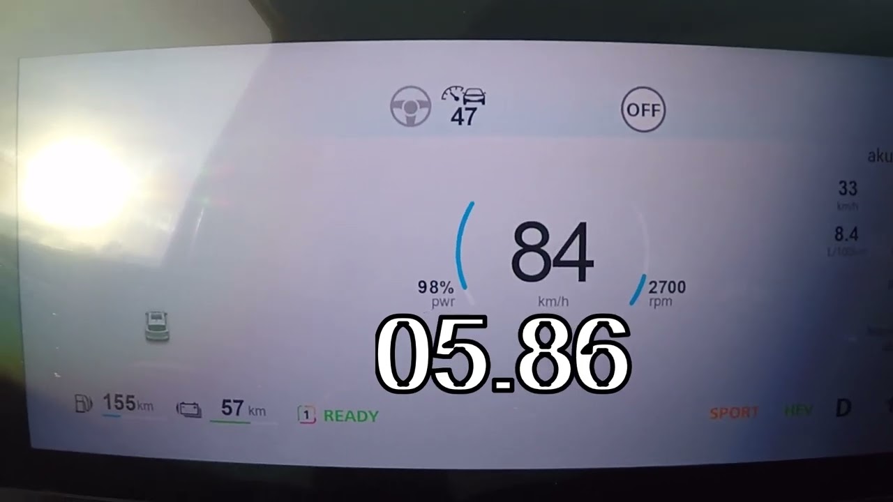 NOWY MG HS PHEV 0-100 km/h  #mghsphev  #mghs