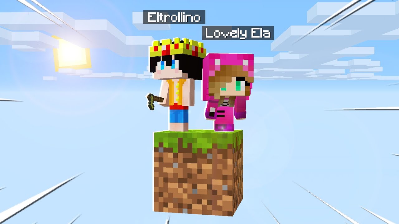 ¡SOLO EL 1% SOBREVIVE EN ESTE BLOQUE! 😱 MINECRAFT con ELTROLLINO