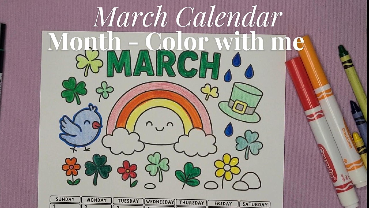 March Monthly Color- Color With Me