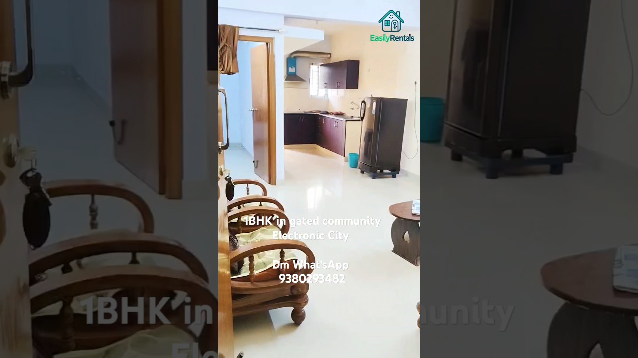 1BHK in gated community Electronic City | house for rent in electronic City #bangalore #realestate