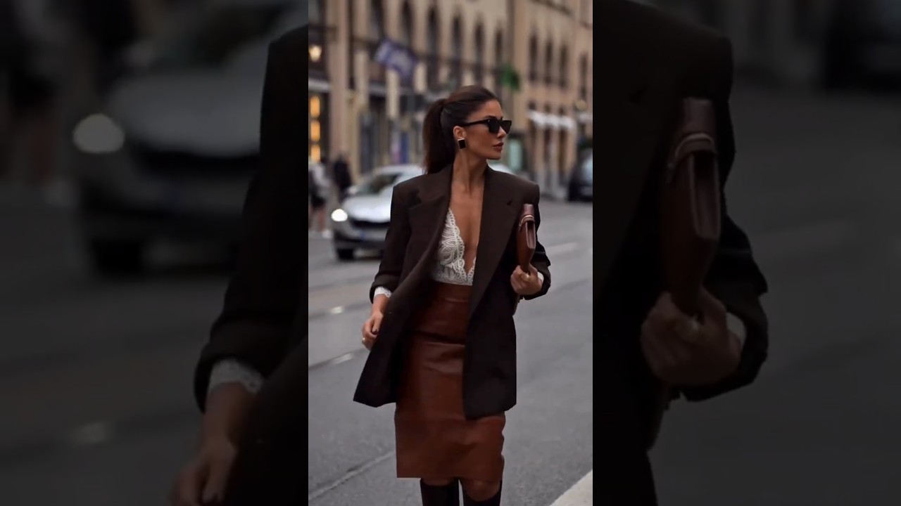 A Symphony in Chocolate Brown: The Look that Defines Autumn Luxury #fashiontrends #outfitideas #ootd